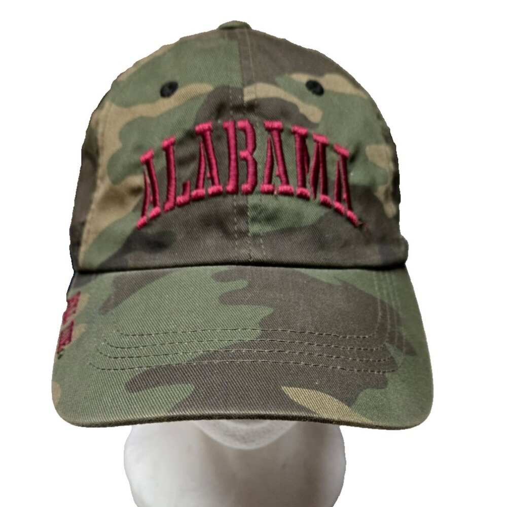 Alabama Crimson Tide Embroidered Camo Hat Adjustable Russell Roll Tide